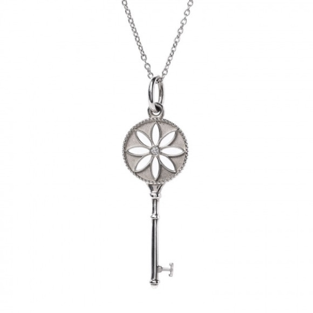 TIFFANY & CO Diamond Daisy Key Necklace